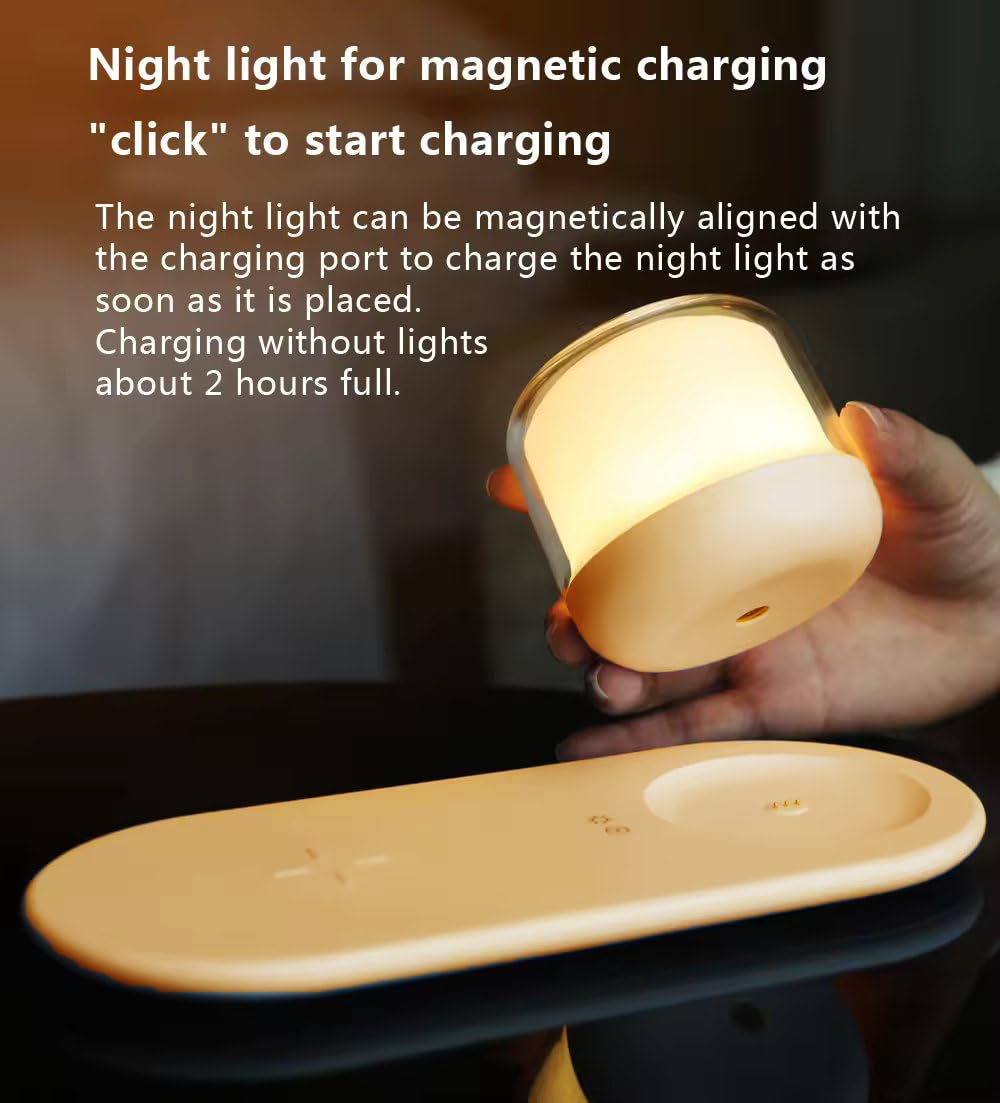 Wireless Charger Night Light Lamp (Premium Quality) TheWhiteParrot™