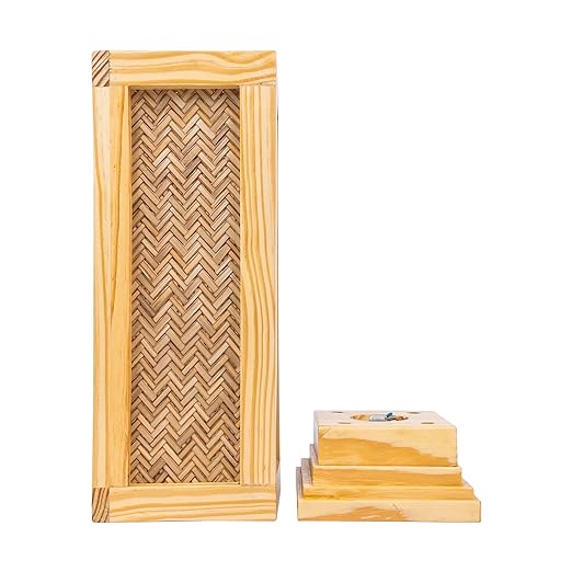 Wood Natural Bamboo Floor Lamp for Bedroom & Living Room