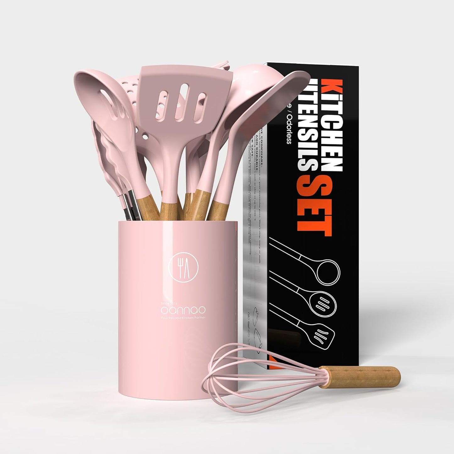 Nonstick Silicone Utensils Set (Premium Quality) TheWhiteParrot™