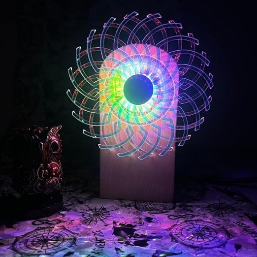 Infinity Kinetic Rotating Led Night Lamp (Premium Quality) By TheWhiteParrot™