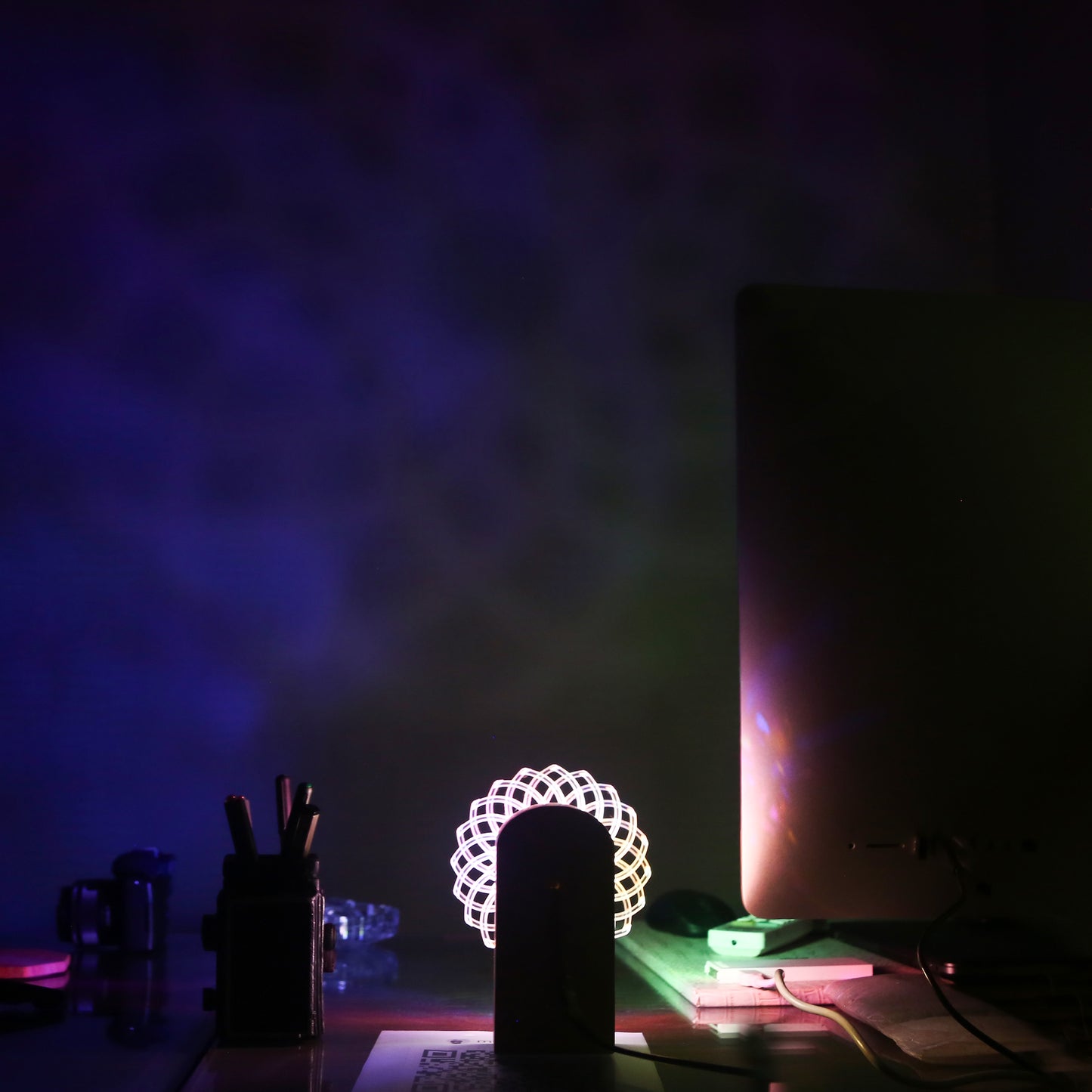 Infinity Kinetic Rotating Led Night Lamp (Premium Quality) By TheWhiteParrot™