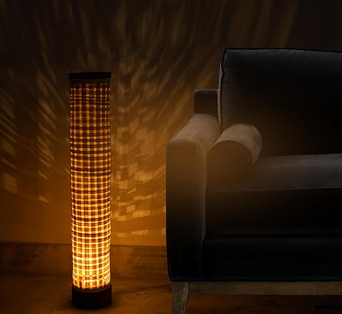 Wood Natural Bamboo Floor Lamp